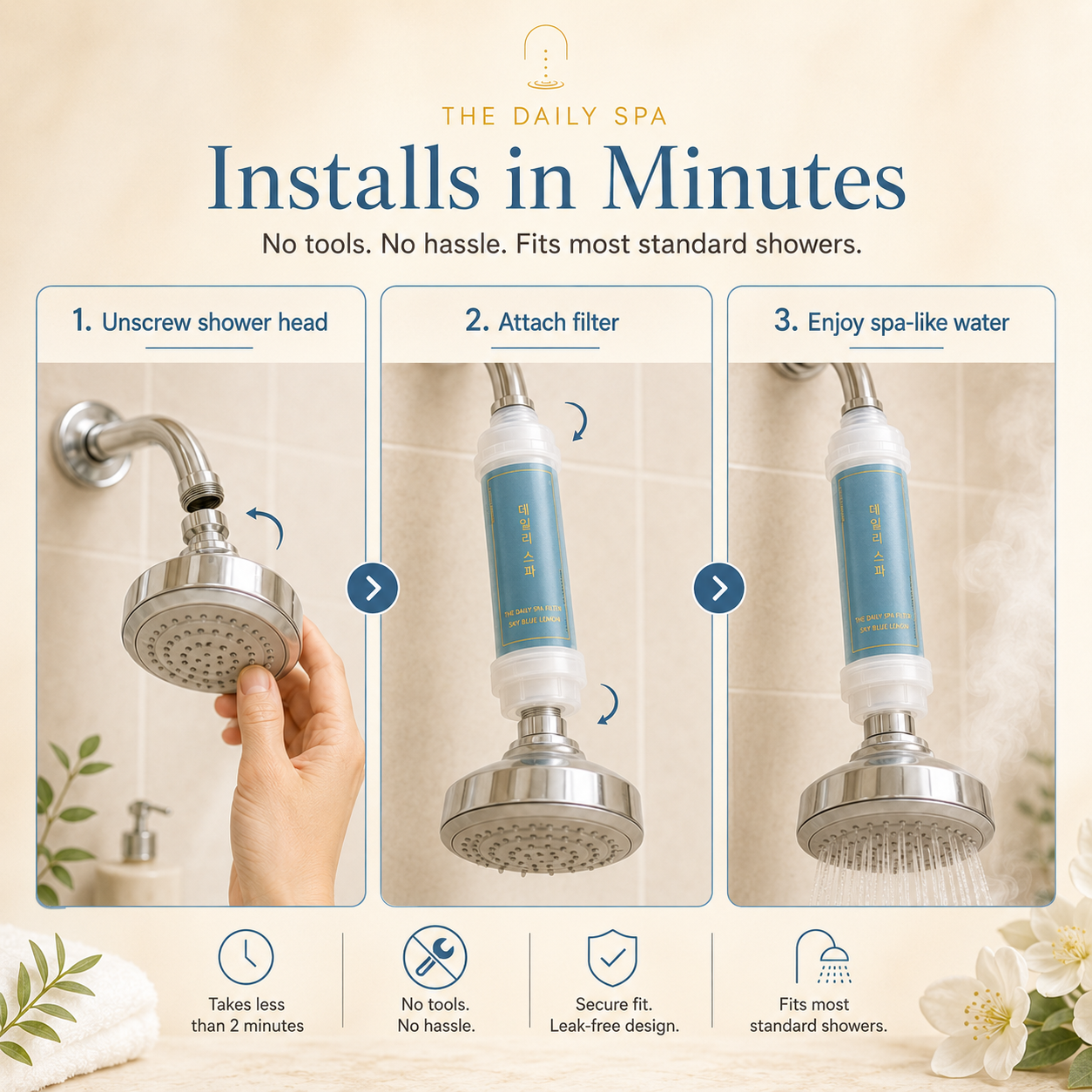 Sky Blue Lemon Shower Filter