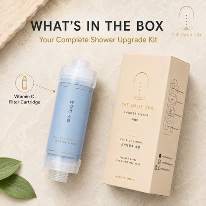 Sky Blue Lemon vitamin C filter cartridge with its box