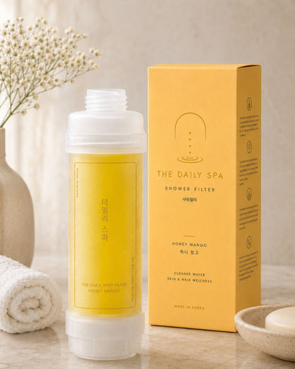 Honey Mango shower filter with packaging box